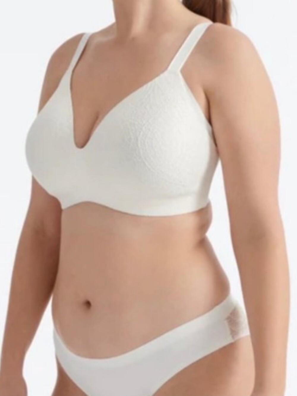 Knix White Lace Wingwoman Bra